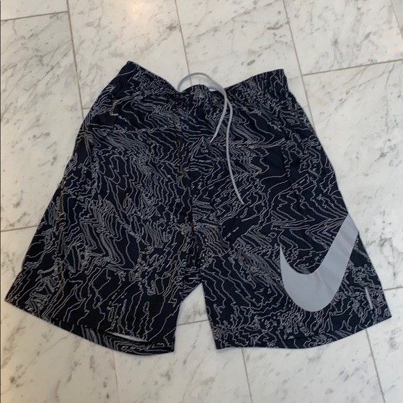 Nike Dri Fit Shorts.  Unique print. - Picture 1 of 4